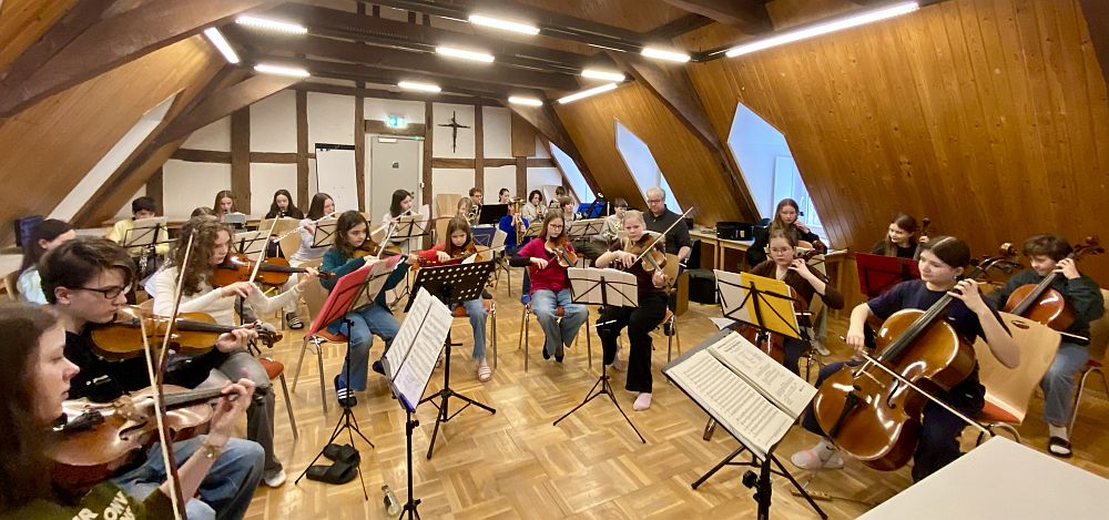 Orchesterprobenfahrt im Kloster Brunnen